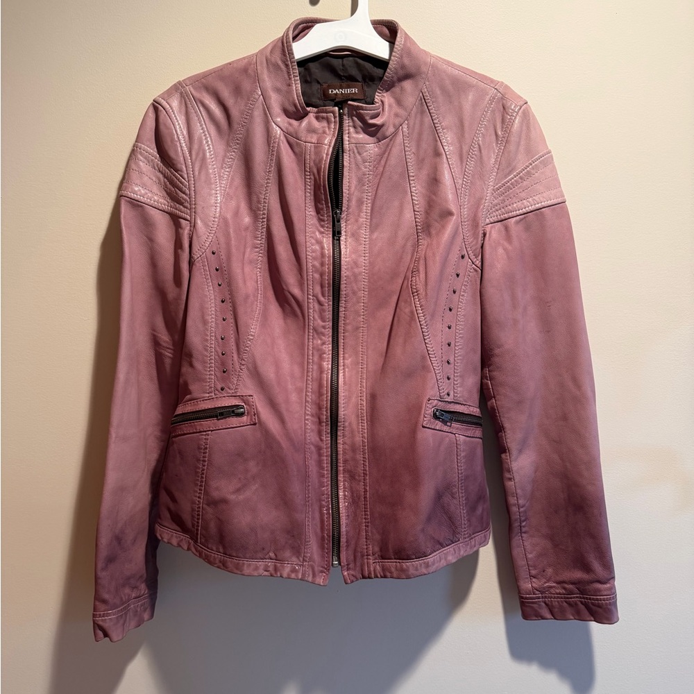 Danier Women's Mauve Leather Jacket